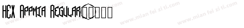 HEX Appmia Regular字体转换